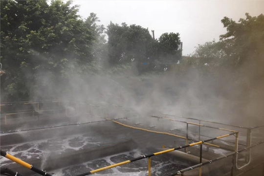 河南污水站安装喷雾除臭设备案例