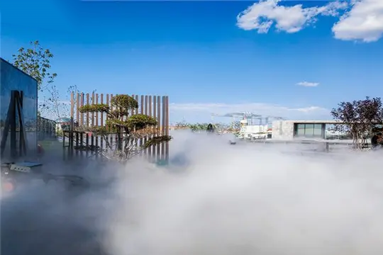 上海空中花园喷雾造景案例