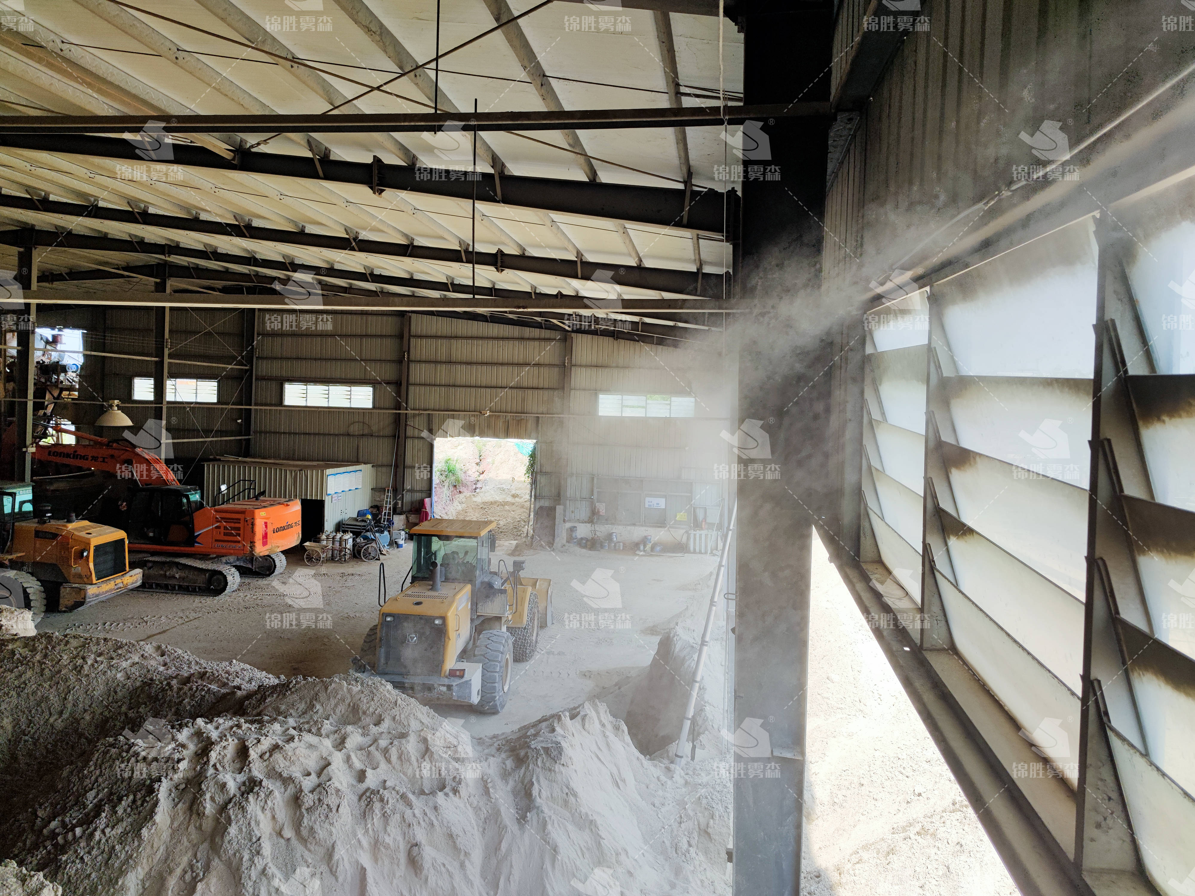 制砖厂粉尘大？高压喷雾降尘有效治理