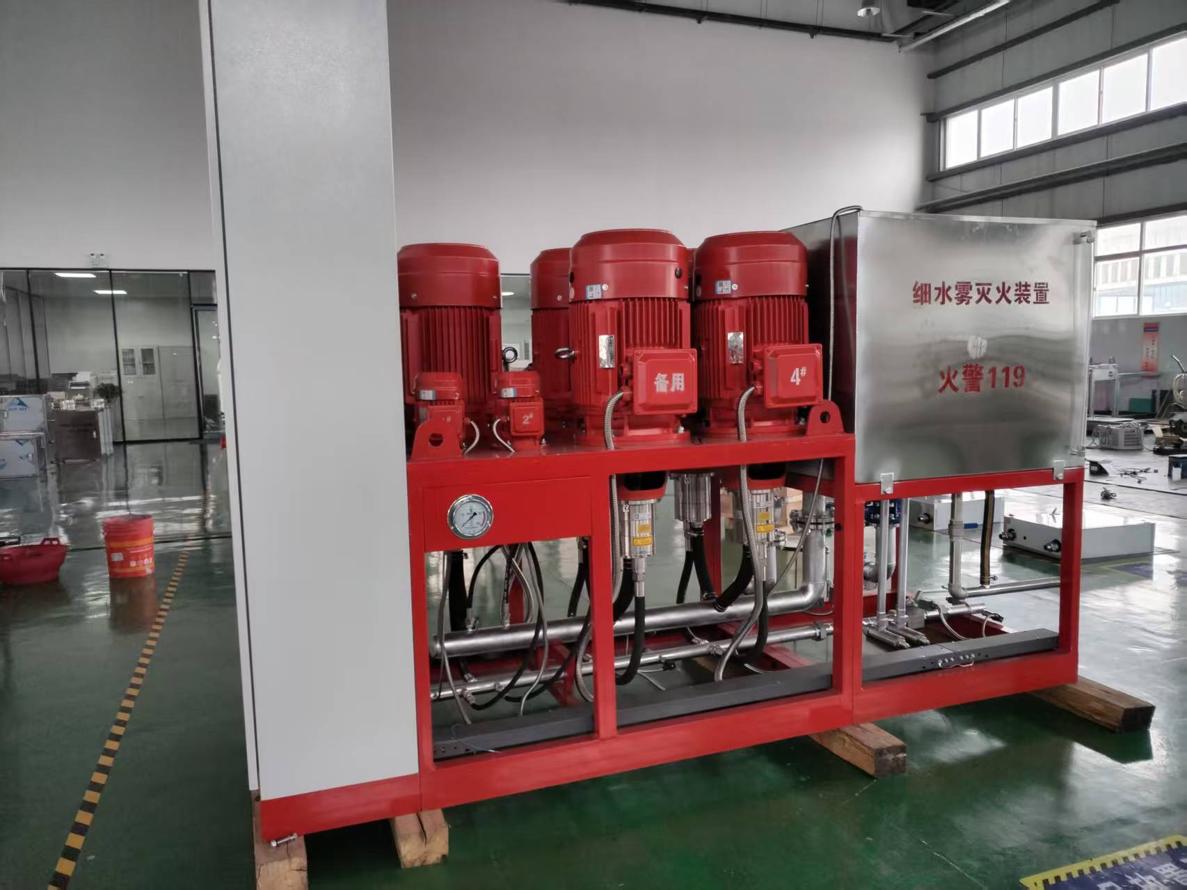 源头工厂智造！112L/Min 细水雾泵组