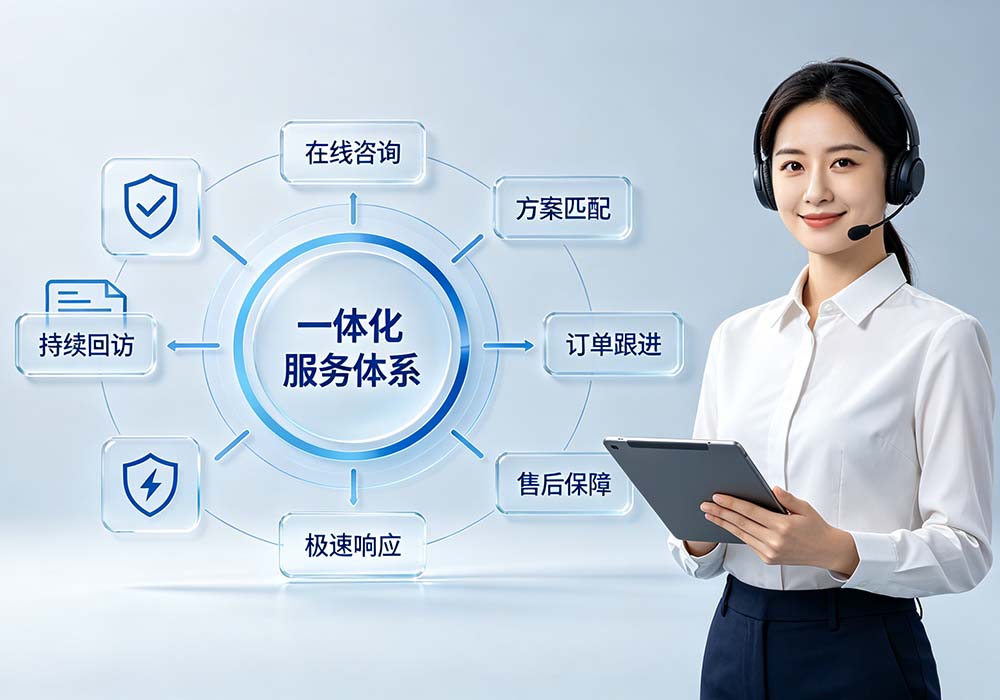 一体化服务体系，售后服务有保障