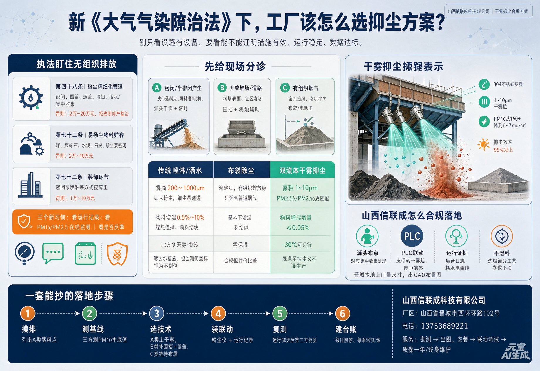 新《大气污染防治法》下，工厂该怎么选抑尘方案？